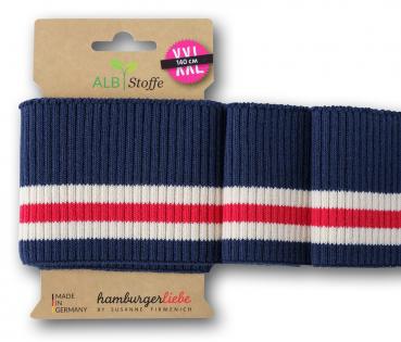 Cuff Me RIPPED SAKURA Bündchen Blue Navy/Meringa/Rot